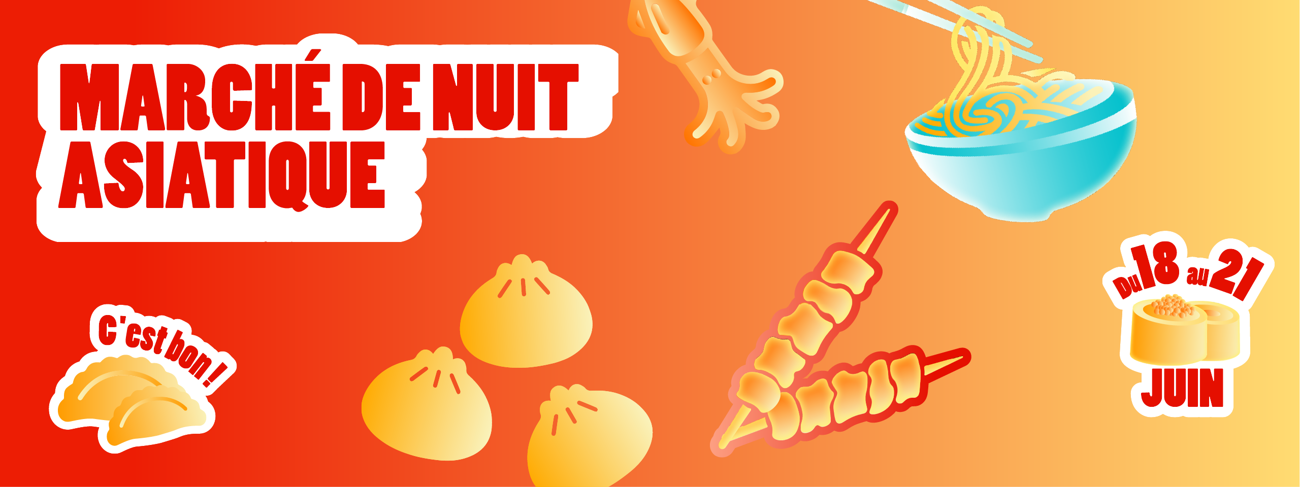 Montreal Night Market Banner